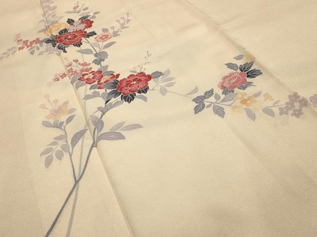 平和屋着物■訪問着　友禅　枝花文　正絹　逸品　AABI4232sx