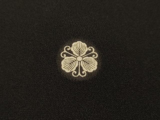 平和屋着物■豪華黒留袖　刺繍　花鳥文　金銀糸　正絹　逸品　AABI4243sx