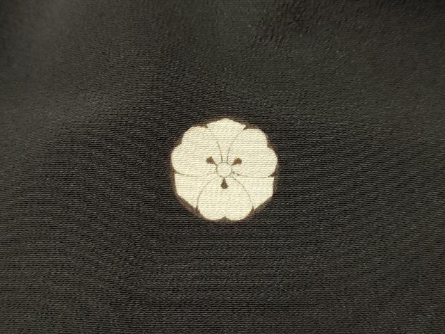 平和屋着物■豪華黒留袖　駒刺繍　花鼓文　暈し染め　金銀彩　正絹　逸品　AABI4248sx