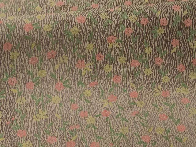 平和屋着物■上質な小紋　枝垂れ花文　暈し染め　正絹　逸品　AABI4251sx