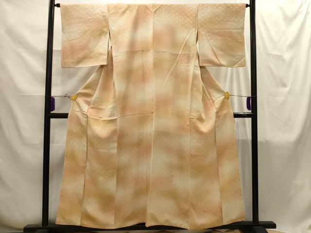 平和屋着物■上質な小紋　青海波　暈し染め　正絹　逸品　AABI4253sx