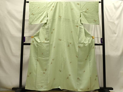 平和屋着物■上質な小紋　枝梅　正絹　逸品　AABI4255sx