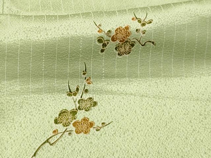 平和屋着物■上質な小紋　枝梅　正絹　逸品　AABI4255sx