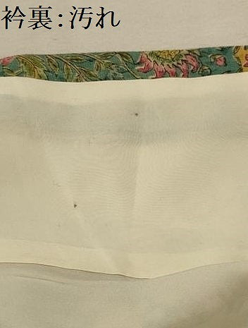 平和屋着物■上質な小紋　紬地　花鳥絵皿文　正絹　逸品　AABI4265sx