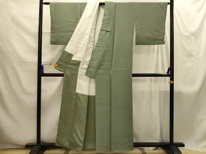 平和屋着物■伝統工芸師　服部光擴　江戸小紋　鮫小紋柄　正絹　逸品　AABI4268sx