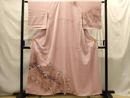 平和屋着物■訪問着　辻が花　絞り　金彩　正絹　逸品　AABI4269sx