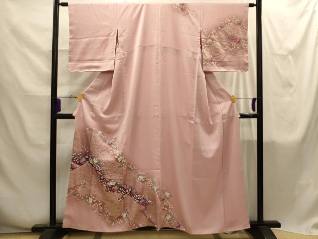 平和屋着物■訪問着　辻が花　絞り　金彩　正絹　逸品　AABI4269sx