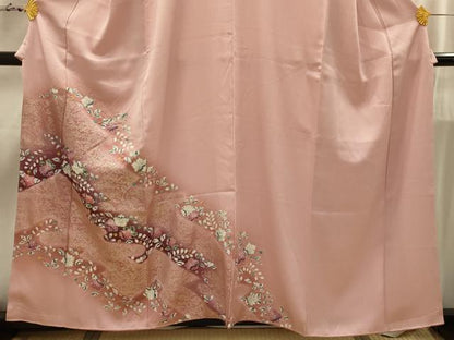 平和屋着物■訪問着　辻が花　絞り　金彩　正絹　逸品　AABI4269sx