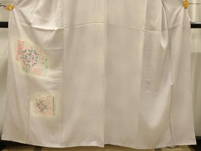平和屋着物■訪問着　中国三大刺繍　相良刺繍　破れ色紙花文　暈し染め　正絹　逸品　AABI4270sx