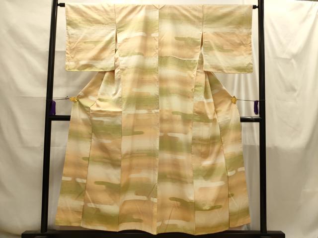 平和屋着物■上質な紬　霞文　正絹　逸品　AABI4275sx