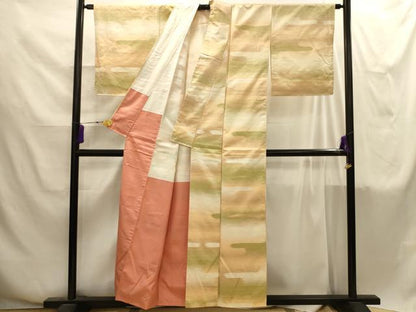 平和屋着物■上質な紬　霞文　正絹　逸品　AABI4275sx