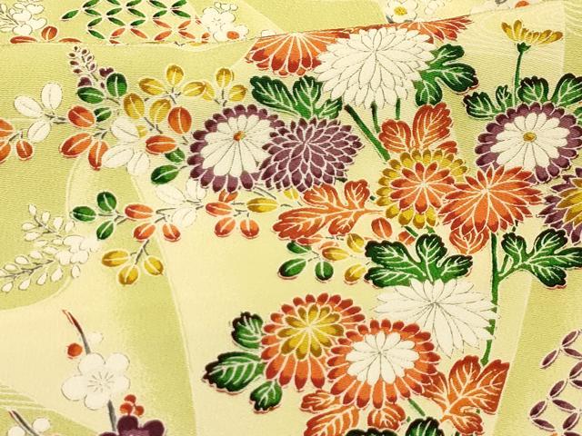 平和屋着物■上質な小紋　松竹梅　草花文　やまと誂製　正絹　逸品　AABI4296sx