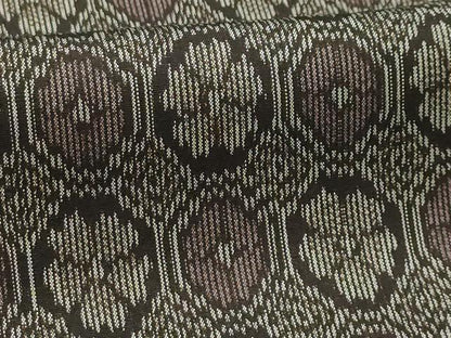 平和屋着物■上質な紬　亀甲花文　正絹　逸品　AABI4299sx