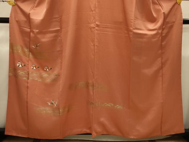 平和屋着物■訪問着　刺繍　鴛鴦　金銀彩　正絹　逸品　AABI4307sx