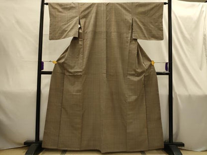 平和屋着物■上質な紬　間道　正絹　逸品　AABI4308sx