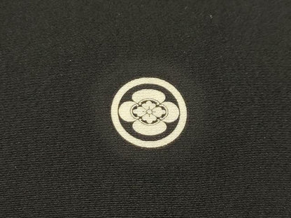 平和屋着物■豪華黒留袖　駒刺繍　花車文　金彩　正絹　逸品　AABI4313sx