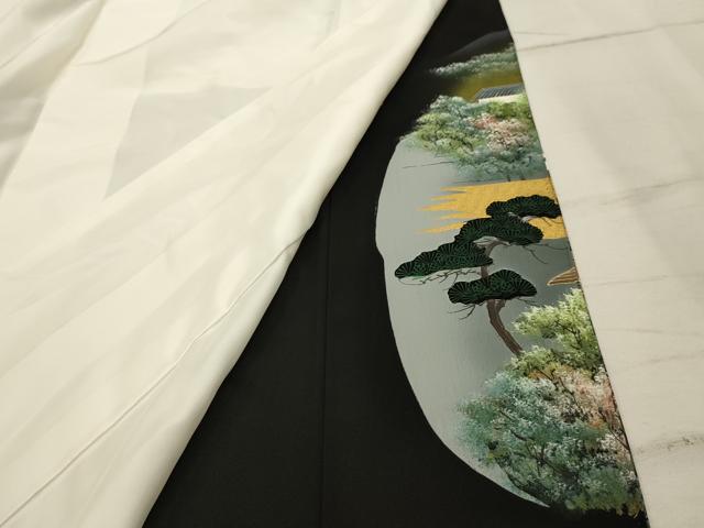 平和屋着物■豪華黒留袖　作家物　東寺　暈し染め　金彩　正絹　逸品　AABI4314sx