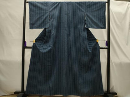 平和屋着物■上質な紬 間道 反端付き 正絹 逸品 AABI4318sx