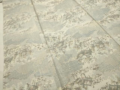 平和屋着物■大島紬　風景文　証紙付き　正絹　逸品　AABI4319sx