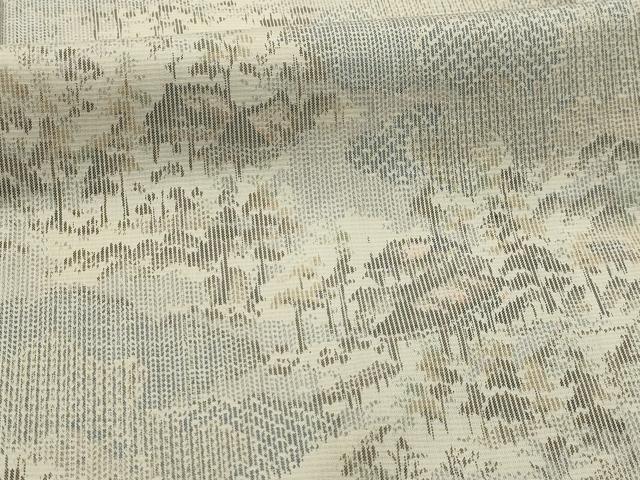 平和屋着物■大島紬　風景文　証紙付き　正絹　逸品　AABI4319sx