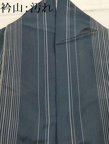 平和屋着物■本場縞大島紬 間道 正絹 逸品 AABI4322sx