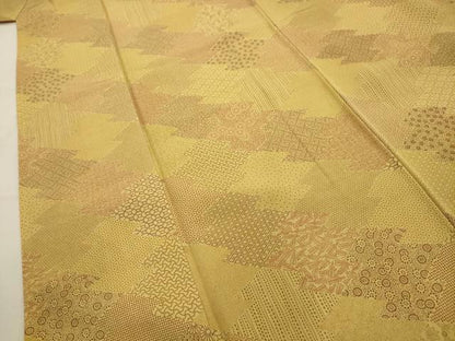 平和屋着物■江戸小紋 松皮菱吉祥花文 正絹 逸品 AABI4330sx