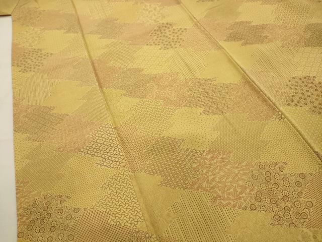 平和屋着物■江戸小紋 松皮菱吉祥花文 正絹 逸品 AABI4330sx