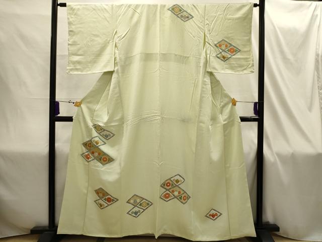 平和屋着物■訪問着 刺繍 菊桐文 金糸 金彩 正絹 逸品 AABI4331sx