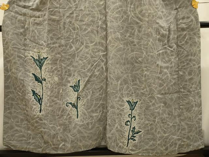 平和屋着物■訪問着 草花文 正絹 逸品 AABI4342sx