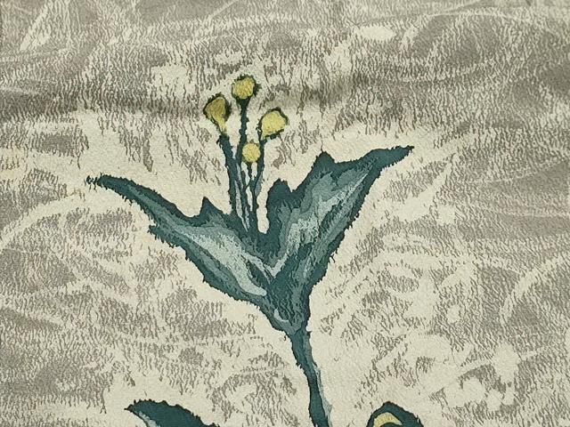 平和屋着物■訪問着 草花文 正絹 逸品 AABI4342sx