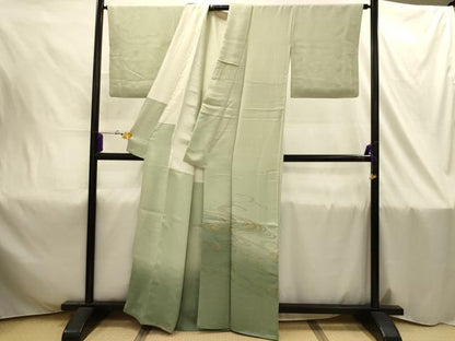平和屋着物■色留訪問着 流水文 暈し染め 正絹 逸品 AABI4345sx