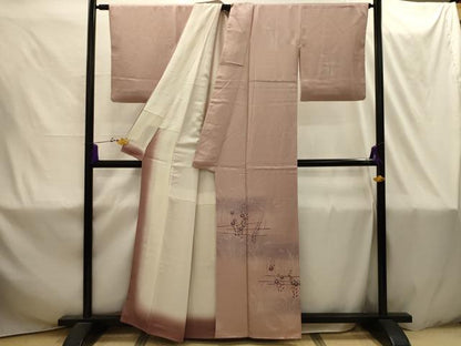 平和屋着物■訪問着 草花文 暈し染め 正絹 逸品 AABI4352sx