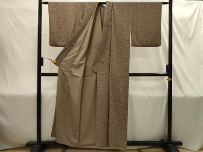 平和屋着物■上質な小紋　草花文　正絹　逸品　AABI4359sx