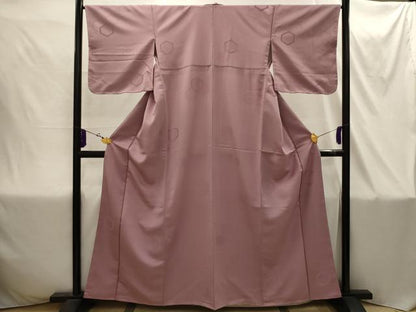 平和屋着物■上質な色無地 亀甲地紋 虹色 正絹 逸品 未使用 AABI4361sx