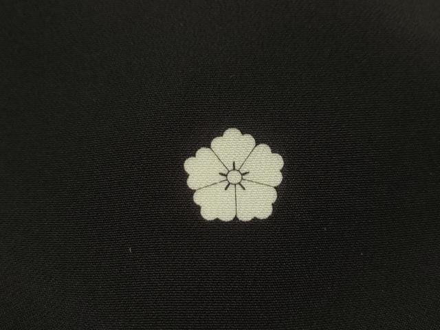 平和屋着物■豪華黒留袖　飛鶴地紙花文　金銀彩　正絹　逸品　AABI4375sx