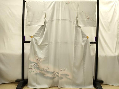 平和屋着物■訪問着　枝花文　暈し染め　正絹　逸品　AABI4386sx