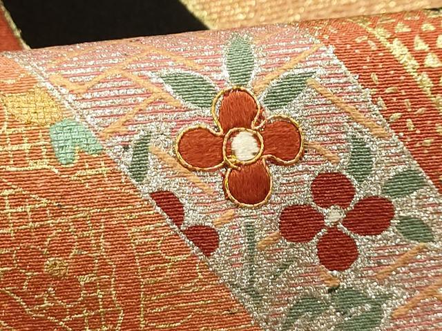 平和屋着物■豪華黒留袖　作家物　駒刺繍　鬘帯正倉院花鳥文　暈し染め　金銀彩　正絹　逸品　AABI4389sx