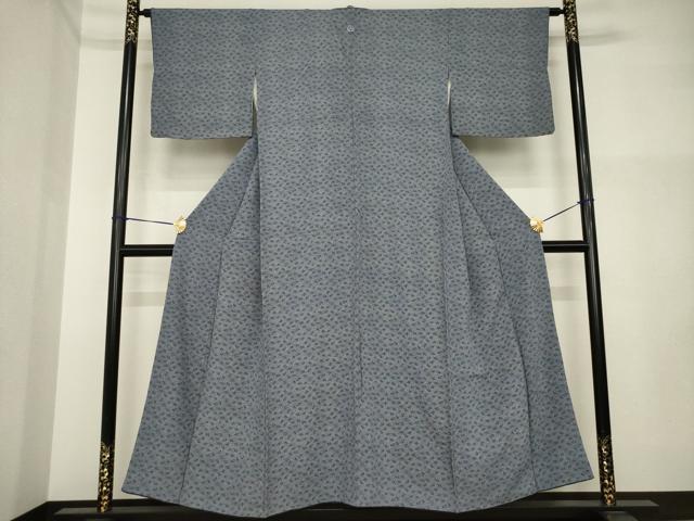 平和屋着物●江戸小紋　イチョウ　正絹　逸品　AABI4403ck
