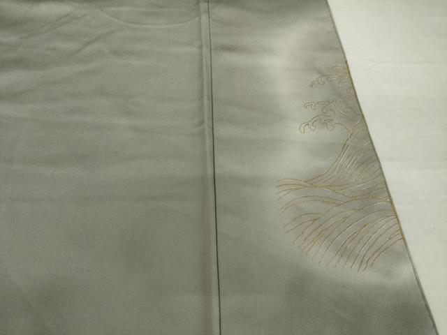 平和屋着物●豪華色留袖　駒刺繍　飛鶴楓文　暈し染め　金彩　正絹　逸品　AABI4405ck