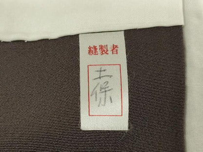 平和屋着物●訪問着　辻が花　舞花文　暈し染め　金彩　正絹　逸品　AABI4407ck