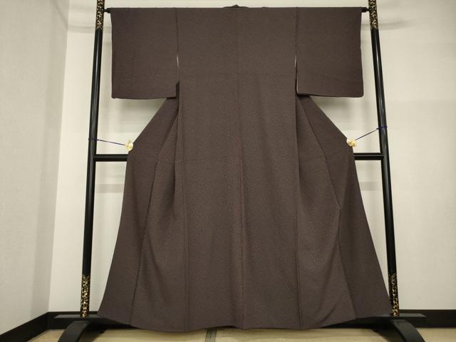 平和屋着物●上質な小紋　小花文　正絹　逸品　AABI4410ck
