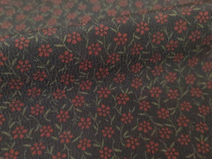 平和屋着物●上質な小紋　小花文　正絹　逸品　AABI4410ck