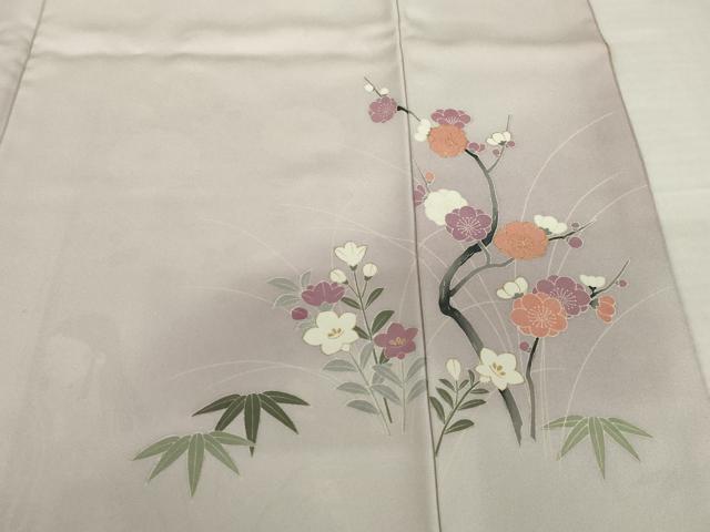 平和屋着物●豪華色留袖　女人花文　正絹　逸品　AABI4414ck