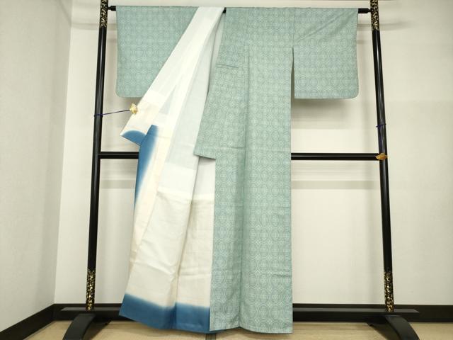 平和屋着物●本場大島紬　一元7マルキ　花丸文　正絹　逸品　AABI4419ck
