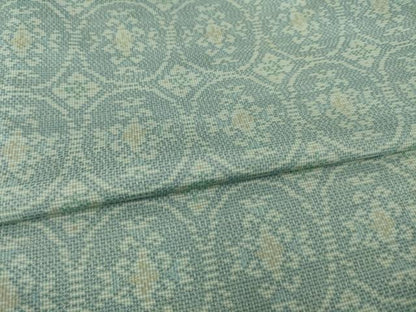 平和屋着物●本場大島紬　一元7マルキ　花丸文　正絹　逸品　AABI4419ck