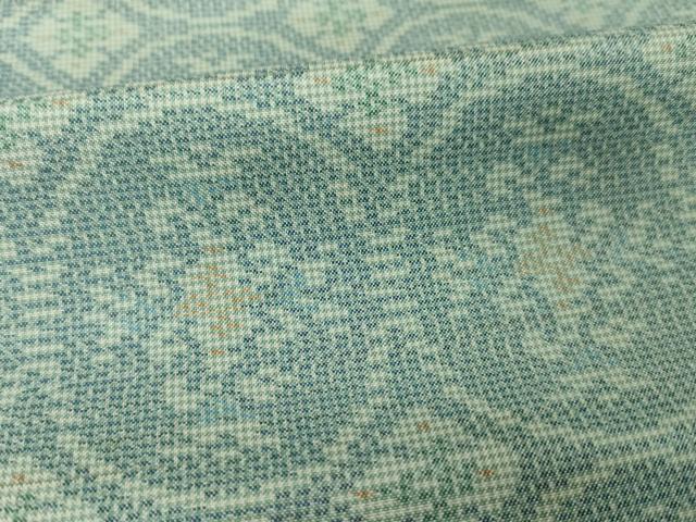平和屋着物●本場大島紬　一元7マルキ　花丸文　正絹　逸品　AABI4419ck