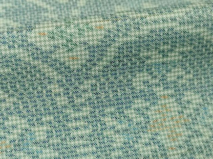 平和屋着物●本場大島紬　一元7マルキ　花丸文　正絹　逸品　AABI4419ck