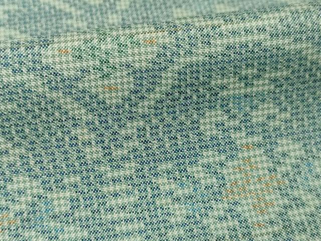 平和屋着物●本場大島紬　一元7マルキ　花丸文　正絹　逸品　AABI4419ck
