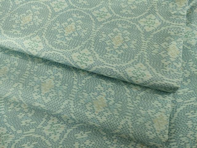 平和屋着物●本場大島紬　一元7マルキ　花丸文　正絹　逸品　AABI4419ck