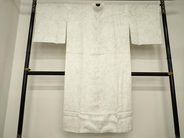 平和屋着物●長襦袢　袷　墨流し文様　さが美扱い　正絹　逸品　AABI4421ck